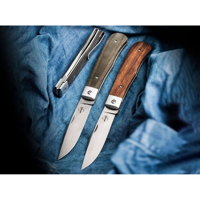 Складной нож Boker Bonfire Micarta, сталь D2, рукоять сталь/микарта