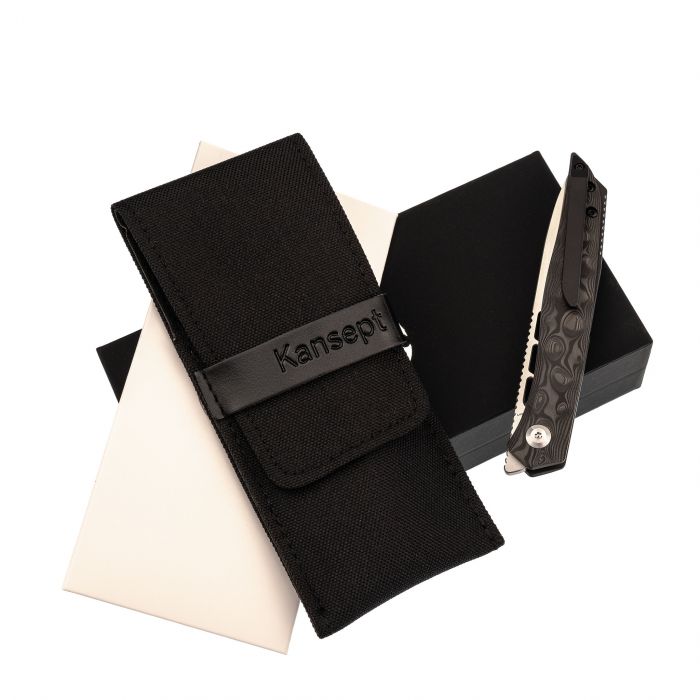Складной нож Kansept knives Lucky Star, сталь CPM-S35VN, Satin, карбон