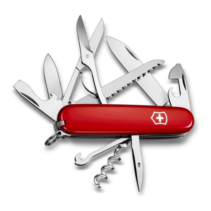 Нож перочинный Victorinox Huntsman, сталь X55CrMo14, рукоять Cellidor®, красный