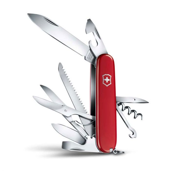 Нож перочинный Victorinox Huntsman, сталь X55CrMo14, рукоять Cellidor®, красный