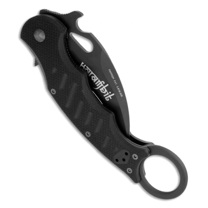 Складной нож Fox Karambit, сталь N690, рукоять стеклотекстолит G-10, чёрный